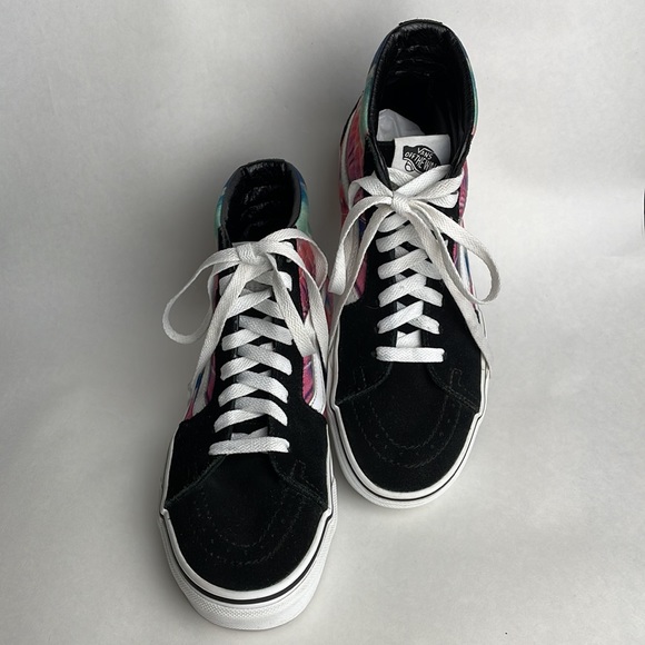 VANS•SK8-HI OLD SKOOL•TIE DYE/BLACK - Picture 2 of 6